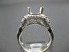 ESTATE LARGE .71CT DIAMOND 14KT WHITE GOLD INFINITY SEMI MOUNT ENGAGEMENT RING