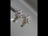 ESTATE .33CT DIAMOND 14KT TWO TONE GOLD FLOWER FILIGREE MILGRAIN HUGGIE EARRINGS