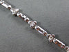 ESTATE .33CT DIAMOND 18KT WHITE GOLD 3D ETOILE TRIANGULAR LOVE TENNIS BRACELET