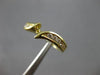 ESTATE .37CT DIAMOND 14KT YELLOW GOLD 3D WAVE SEMI MOUNT ENGAGEMENT RING #15826