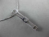 ESTATE .90CT DIAMOND 14KT WHITE GOLD 3 STONE PAST PRESENT FUTURE JOURNEY PENDANT