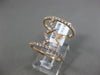 ESTATE LARGE .67CT ROUND DIAMOND 18KT ROSE GOLD 3D ZIG ZAG OPEN LOVE FUN RING