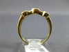 ESTATE .82CT DIAMOND 14K YELLOW GOLD 3D SEMI BEZEL WEDDING ANNIVERSARY RING BAND