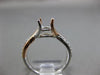 ESTATE .17CT DIAMOND 14KT WHITE & ROSE GOLD INFINITY SEMI MOUNT ENGAGEMENT RING