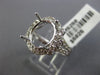 ESTATE LARGE .80CT DIAMOND 14KT WHITE GOLD OVAL HALO SEMI MOUNT ENGAGEMENT RING