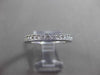 ANTIQUE .60CT DIAMOND 14KT WHITE GOLD FILIGREE ETERNITY ANNIVERSARY RING #23868