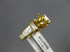 ESTATE 1.58CT DIAMOND 18KT YELLOW GOLD 6 PRONG SEMI MOUNT ENGAGEMENT RING #20856