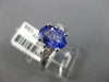 ESTATE 1.70CT DIAMOND & TANZANITE 14KT WHITE GOLD 3 STONE LUCIDA ENGAGEMENT RING