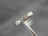 ESTATE .81CT ROUND DIAMOND 14KT WHITE GOLD 3D 7 STONE ANNIVERSARY RING #16954