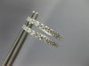 ESTATE .50CT DIAMOND 14KT WHITE GOLD 3D CLASSIC ROUND HUGGIE HOOP EARRINGS