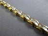 ESTATE .38CT BAGUETTE CUT DIAMOND 14KT YELLOW GOLD 3D V SHAPE TENNIS BRACELET