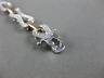 ESTATE WIDE .70CT DIAMOND 14KT WHITE & ROSE GOLD KNOT BUTTERFLY TENNIS BRACELET