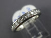ESTATE .65CT DIAMOND PLATINUM 3D CLASSIC CHANNEL SEMI ETERNITY ANNIVERSARY RING