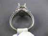 ESTATE .80CT DIAMOND 14K WHITE GOLD FILIGREE MILGRAIN SEMI MOUNT ENGAGEMENT RING