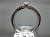 ESTATE WIDE 1.02CT DIAMOND 14KT WHITE GOLD 3 ROW PAST PRESENT FUTURE RING #18763