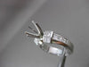 1.60CT DIAMOND 14K WHITE GOLD 3D PRINESS ROUND SEMI MOUNT ENGAGEMENT RING #18585