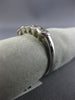 ESTATE .70CT DIAMOND 14K WHITE GOLD 3D SEMI BEZEL 5 STONE ANNIVERSARY RING #5684