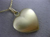 ESTATE 14K YELLOW GOLD 3D CLASSIC DOUBLE SIDED HEART LOVE FLOATING PENDANT 25166