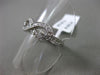 ESTATE .33CT DIAMOND 14KT WHITE GOLD 3D BOW INFINITY LOVE RING 7mm WIDE