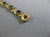 ESTATE 4.28CT DIAMOND & AAA SAPPHIRE 14KT YELLOW GOLD 3D X LOVE TENNIS BRACELET