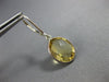 ESTATE 9.0CT AAA CITRINE 14KT WHITE GOLD OVAL BEZEL LEVER BACK HANGING EARRINGS