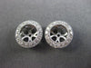 ESTATE .37CT DIAMOND 14KT WHITE GOLD CLASSIC 3D ROUND FILIGREE JACKET EARRINGS