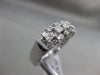 ESTATE 1.25CT MULTI SHAPE DIAMOND 14KT WHITE GOLD 3D WEDDING ANNIVERSARY RING