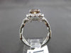 ESTATE 2.75CT CHOCOLATE FANCY DIAMOND 18KT WHITE GOLD INFINITY ENGAGEMENT RING