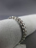 ANTIQUE .72CT ROUND OLD MINE DIAMOND 18KT WHITE GOLD SQUARE ETERNITY RING #11514
