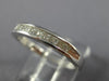 ESTATE .25CT DIAMOND 14K WHITE GOLD 3D CLASSIC PRINCESS CHANNEL ANNIVERSARY RING