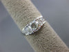 ESTATE 1.60CT DIAMOND 14KT WHITE GOLD MULTI SHAPE PYRAMID ENGAGEMENT RING #23999