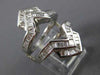 ESTATE EXTRA LARGE 4.26CT DIAMOND PLATINUM 3D INSERT ENGAGEMENT RING SET #841