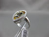 ESTATE WIDE 4.01CT DIAMOND & MULTI GEM 14KT WHITE GOLD 3D PEAR SHAPE HALO RING