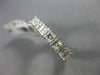 ESTATE 2.96CT PRINCESS DIAMOND 14KT WHITE GOLD 4 PRONG ETERNITY ANNIVERSARY RING