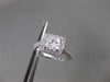 ESTATE WIDE 1.43CT DIAMOND 18K WHITE GOLD HALO FILIGREE ENGAGEMENT RING #23428