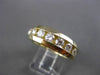 ESTATE 1.10CT DIAMOND 14K YELLOW GOLD 7 STONE CHANNEL ETOILE WEDDING RING #21027