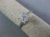 ESTATE .40CT DIAMOND 14K WHITE GOLD 3D CLASSIC SOLITAIRE CLUSTER HEART LOVE RING