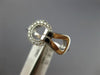 ESTATE .15CT DIAMOND 18KT WHITE GOLD 3D CLASSIC LOVE KNOT BELT FUN RING