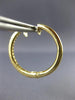 ESTATE .54CT DIAMOND 14KT YELLOW GOLD 3D HOOP HUGGIE HANGING EARRINGS #16814