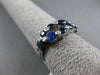 ESTATE 1.27CT DIAMOND & SAPPHIRE 14KT WHITE GOLD MULTI SHAPE INFINITY LOVE RING