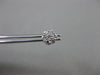 ESTATE .25CT DIAMOND 14KT WHITE GOLD 3D CLASSIC CLUSTER FLOWER STUD EARRINGS