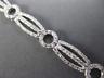ESTATE WIDE .96CT DIAMOND 14KT WHITE GOLD CLASSIC CIRCLE OF LIFE TENNIS BRACELET