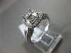 ESTATE .34CT DIAMOND 18KT WHITE GOLD 3D FILIGREE HALO SEMI MOUNT ENGAGEMENT RING