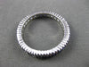 ESTATE 1.05CT AAA ROUND SAPPHIRE 14KT WHITE GOLD ETERNITY RING BAND 3mm #23709