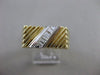 ANTIQUE .35CT BAGUETTE DIAMOND 14K 2 TONE GOLD FILIGREE MENS RING 8.5MM #11634