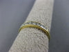 ESTATE .27CT DIAMOND 14KT YELLOW GOLD 9 STONE PRINCESS CHANNEL ANNIVERSARY RING