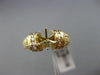 ESTATE LARGE .48CT DIAMOND 14KT YELLOW GOLD MULTI ROW SEMI MOUNT ENGAGEMENT RING