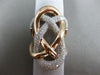 ESTATE 1.52CT DIAMOND 14KT WHITE & ROSE GOLD 3D OPEN INFINITY LOVE KNOT FUN RING
