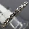 ESTATE 1.02CT ROUND DIAMOND 14KT WHITE GOLD 3D CLASSIC ANNIVERSARY RING #17196
