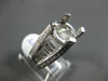 ESTATE EXTRA LARGE 1.56CT DIAMOND 14KT WHITE GOLD 3D  SEMI MOUNT ENGAGEMENT RING